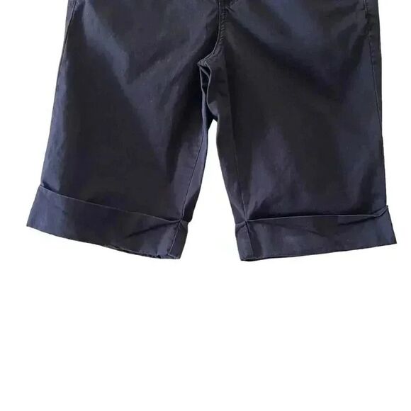 Calvin Klein Jeans Short Bermuda Shorts Rolling Cuffs Pockets Cotton SZ 2 # 1368 - Picture 3 of 10